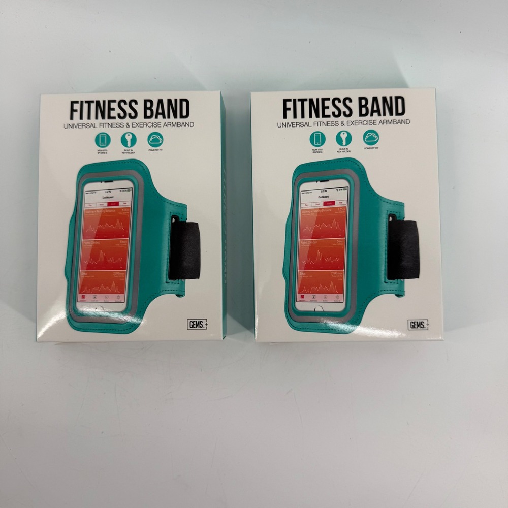 GEMS Universal Fitness Exercise Armband‎ Teal iPhone 6 NEW BOX OF 12 XL